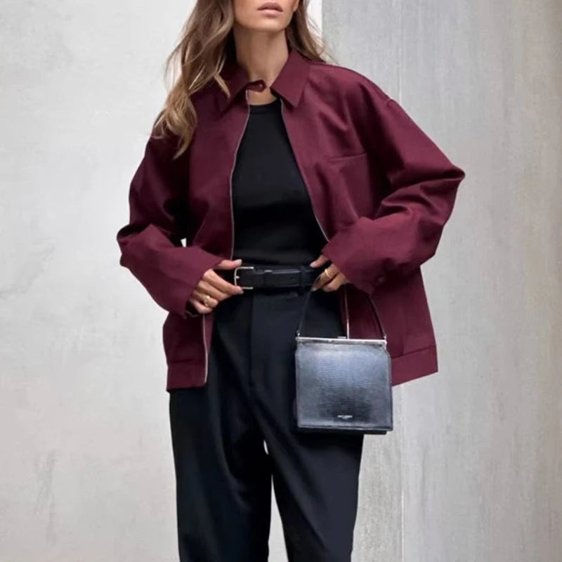 Women's Retro Bomber Jacket