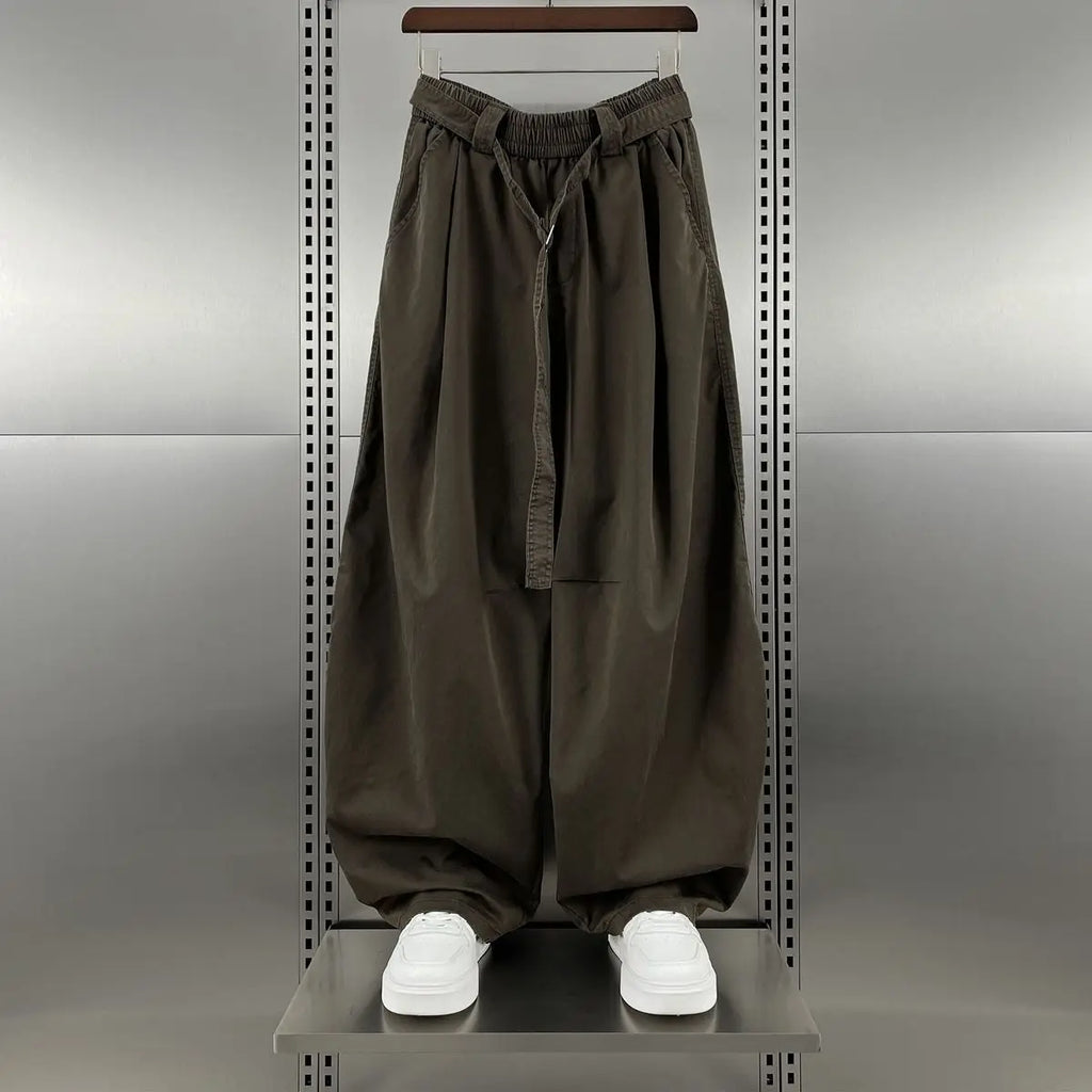 Men's Relaxed Wide-Leg Trousers