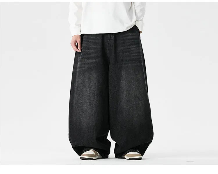 Men's Streetwear Wide-Leg Jeans