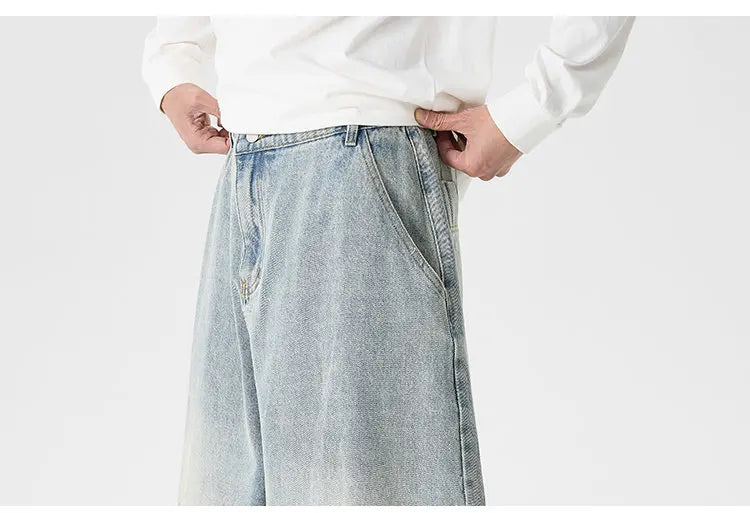 Men's Streetwear Wide-Leg Jeans