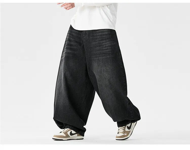 Men's Streetwear Wide-Leg Jeans