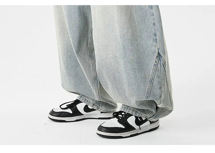 Men's Streetwear Wide-Leg Jeans