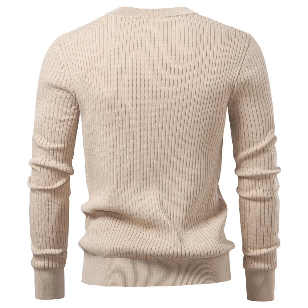 Men's Long Sleeve Button Polo Shirt