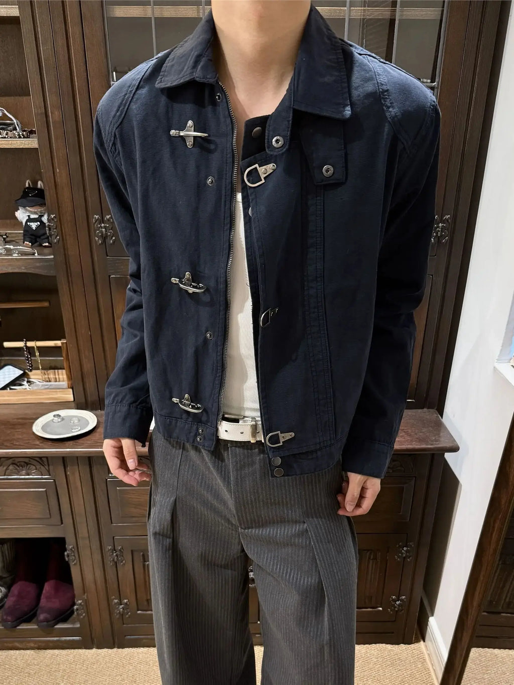 Men's Vintage Distressed Jacket