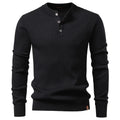 Men's Long Sleeve Button Polo Shirt