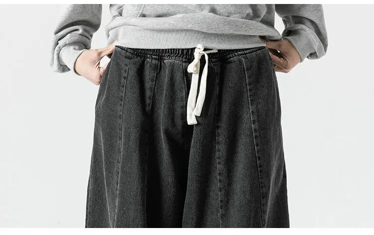 Men's Loose Baggy Denim Cargo Pants