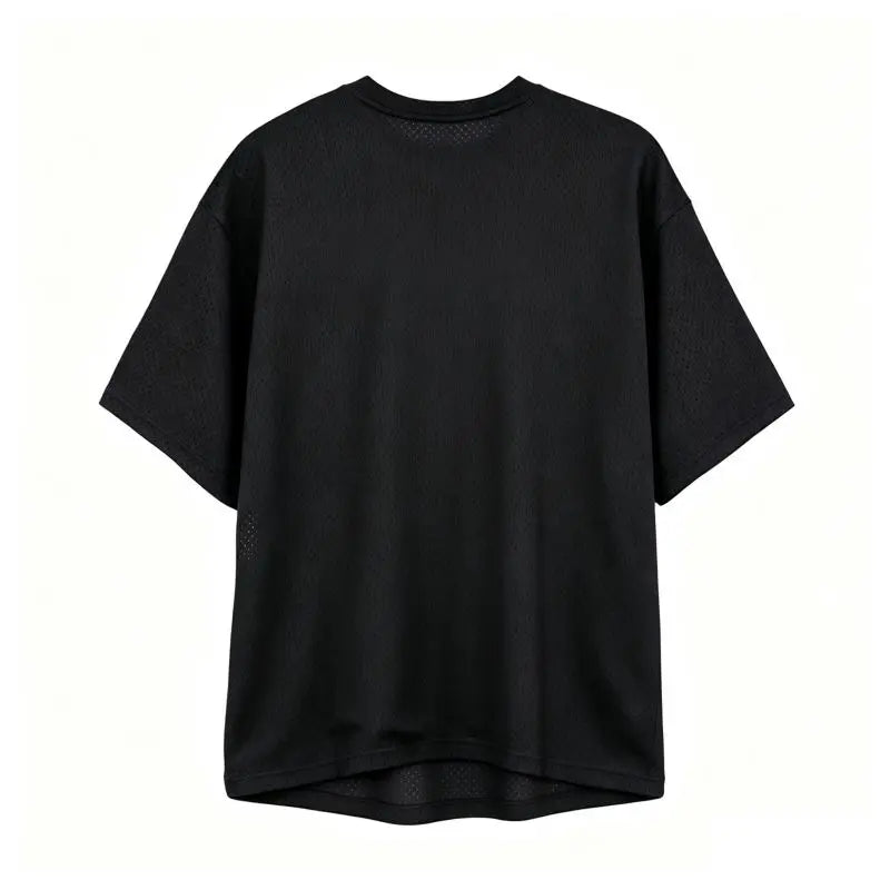 Oversized Loose Men's Casual Sport T-Shirt Gym Bodybuilding Fitness Short Sleeve Shirt Summer Mesh Quick Dry Breathable Clothing