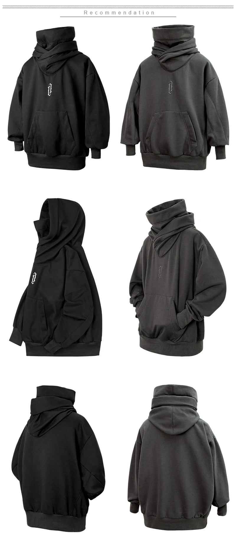 Men's Embroidered Ninja Hoodie