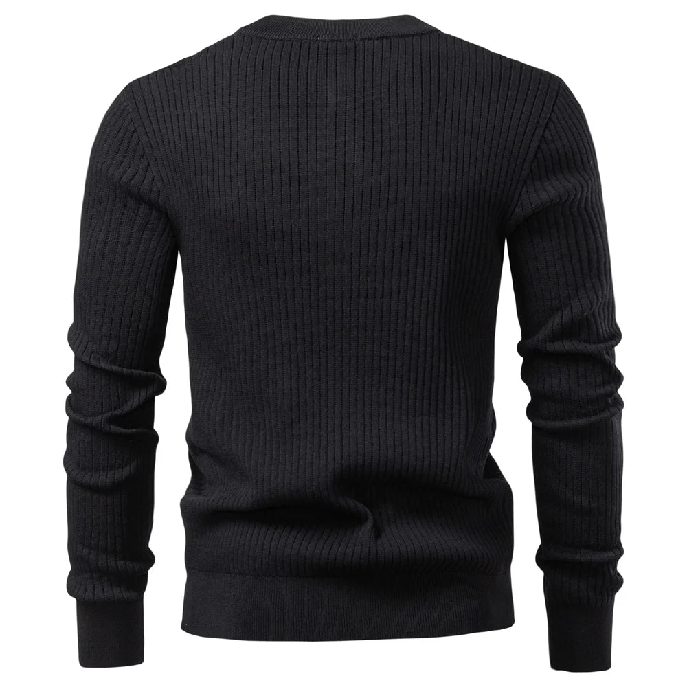 Men's Long Sleeve Button Polo Shirt
