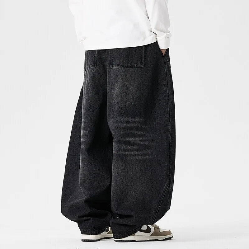 Men's Streetwear Wide-Leg Jeans