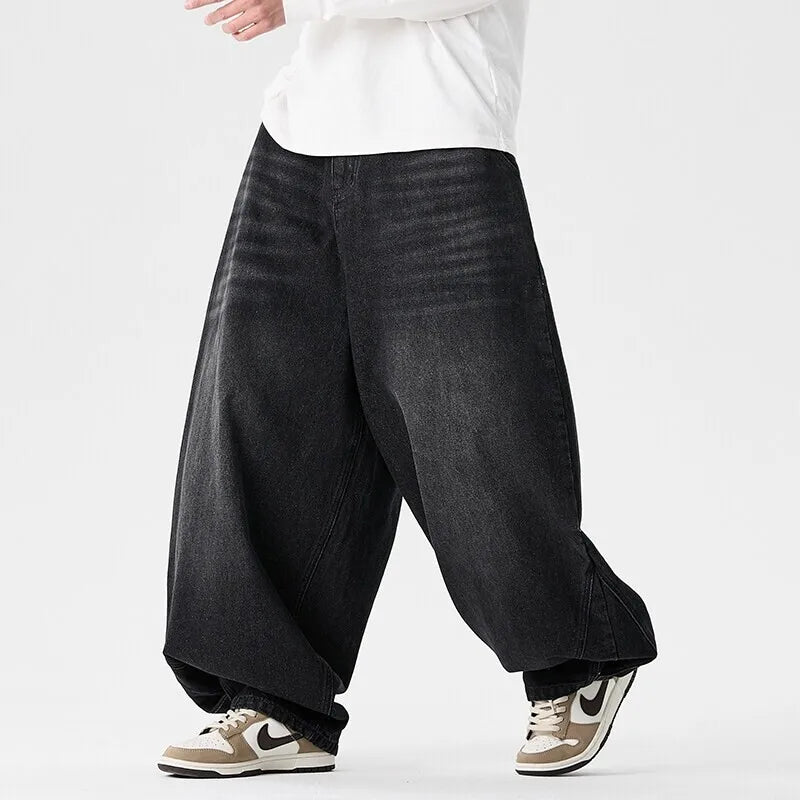 Men's Streetwear Wide-Leg Jeans