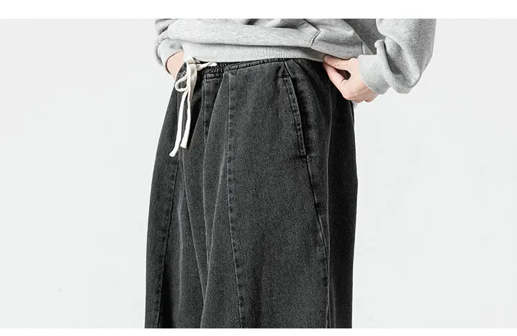 Men's Loose Baggy Denim Cargo Pants