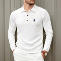 Embroidered Long-Sleeve Polo