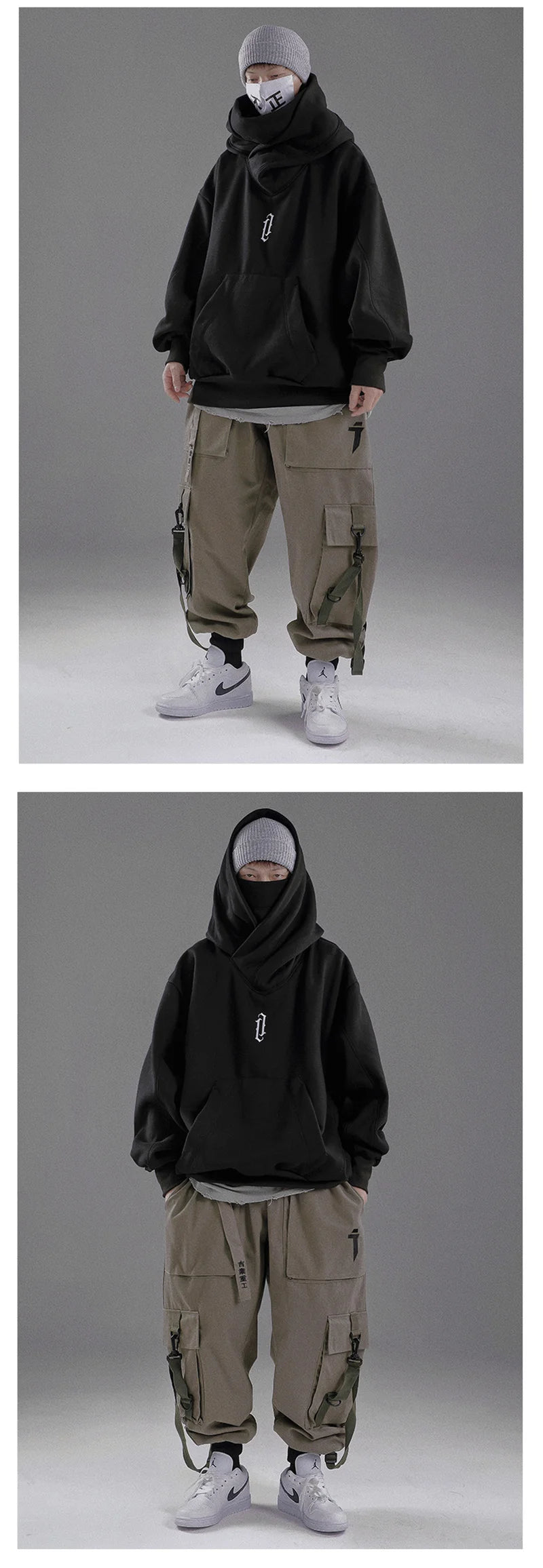 Men's Embroidered Ninja Hoodie