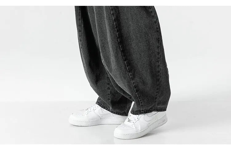 Men's Loose Baggy Denim Cargo Pants