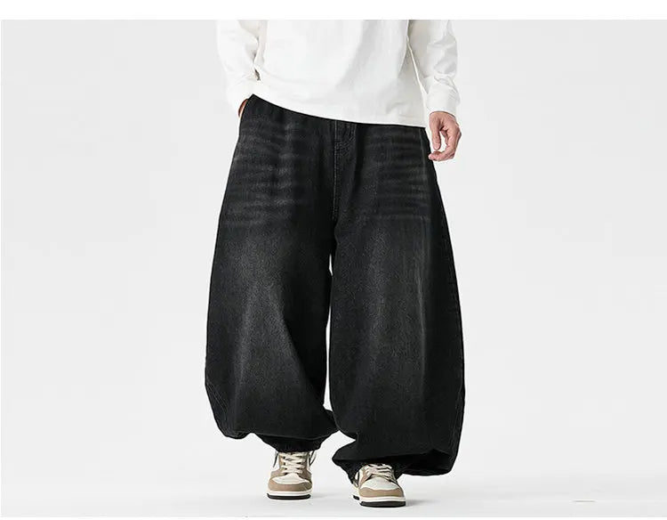Men's Streetwear Wide-Leg Jeans
