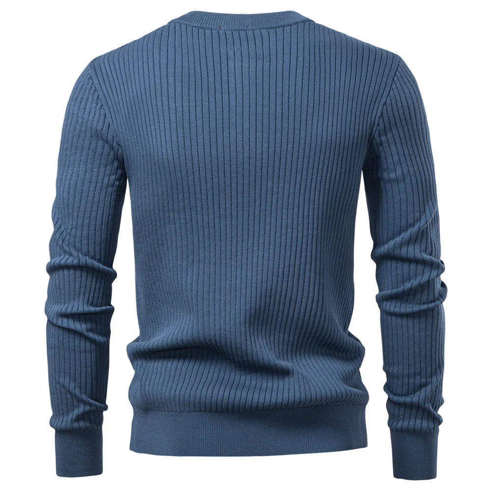 Men's Long Sleeve Button Polo Shirt