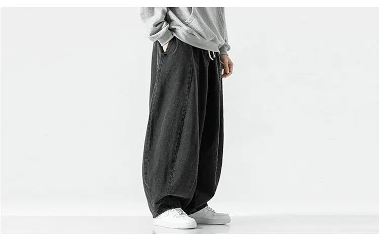 Men's Loose Baggy Denim Cargo Pants