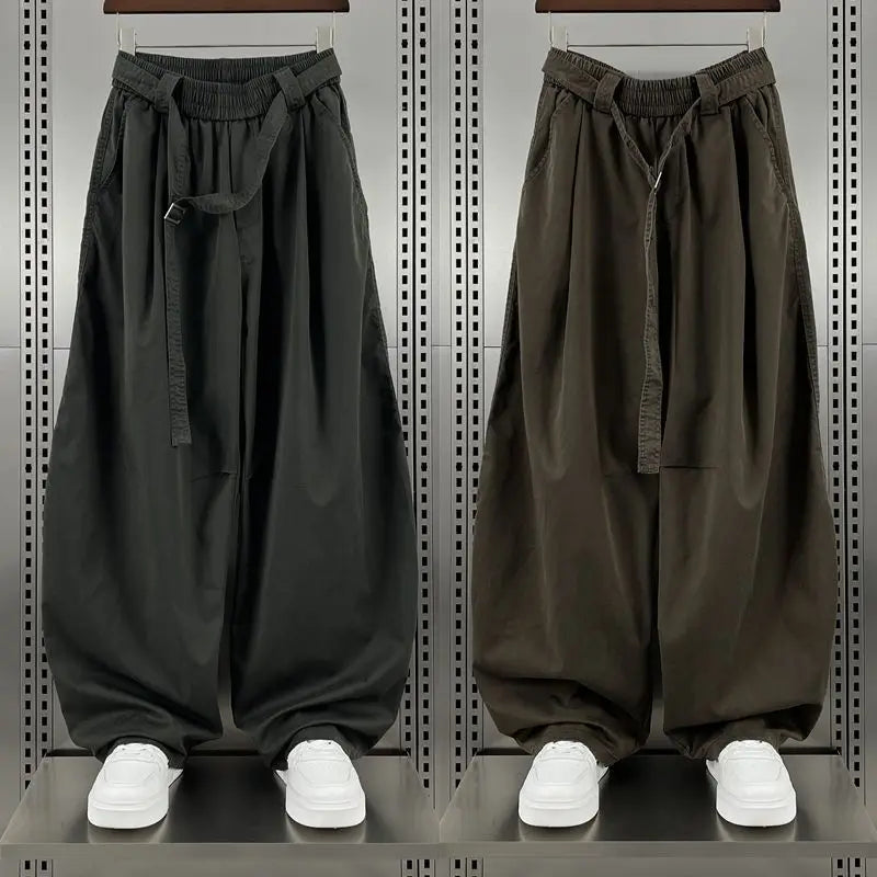 Men's Relaxed Wide-Leg Trousers