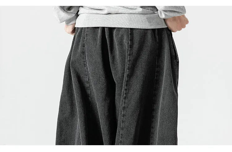 Men's Loose Baggy Denim Cargo Pants