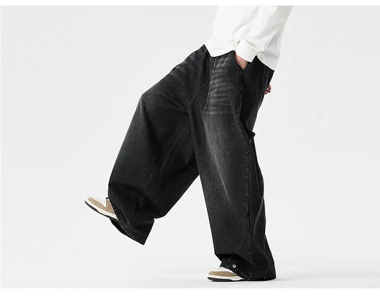Men's Streetwear Wide-Leg Jeans