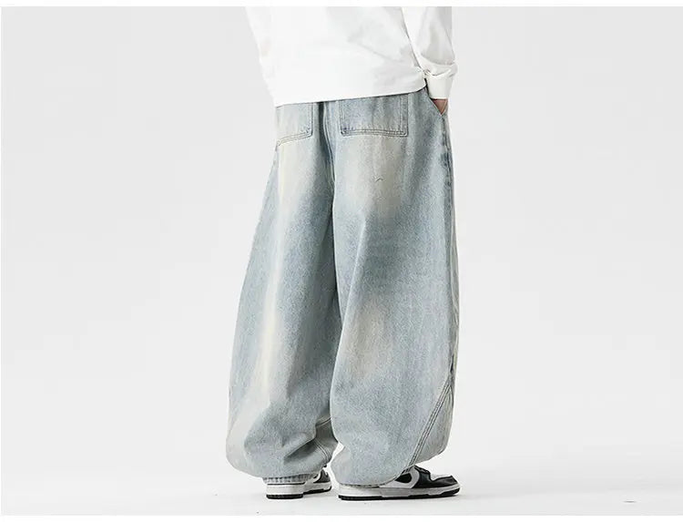 Men's Streetwear Wide-Leg Jeans