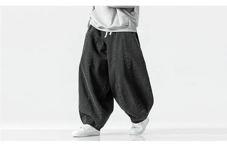 Men's Loose Baggy Denim Cargo Pants