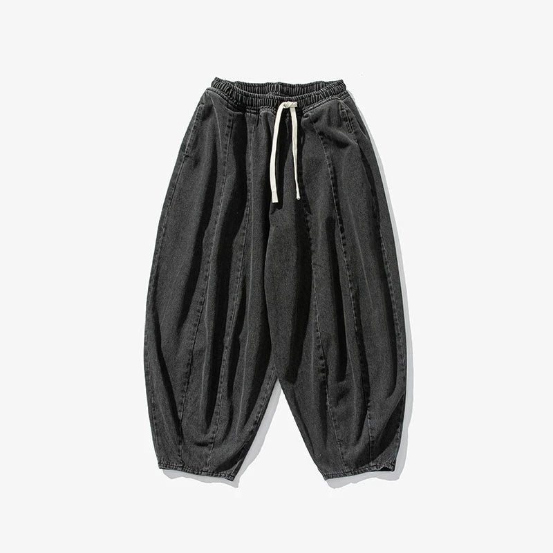 Men's Loose Baggy Denim Cargo Pants